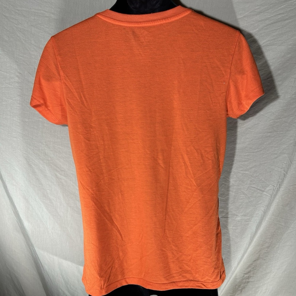 NCAA Clemson Tigers Colosseum Women's V-Neck T-Shirt Size Large Orange - Picture 3 of 8